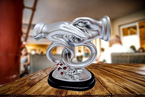 Goldiluxe-Resin-Couple-Miniature-Figurine-Couple-Gift-Showpiece-Silver-10x-8X-6-cm-Valentine-Gift-Couple-Gift