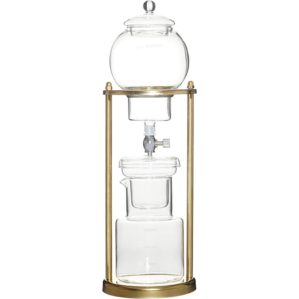 Brew Macchina da caffè (600 ml 4 Tazze) Cold Drip Coffee per Uso Domestico Flusso d'Acqua Regolabile Caraffa in Vetro Borosilicato
