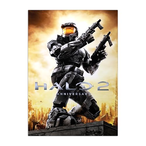 Displate - Poster en Métal - Monté sur Aimant - Halo Game - Halo Posters - Halo 2 Anniversary - Taille M - 32x45cm Matt