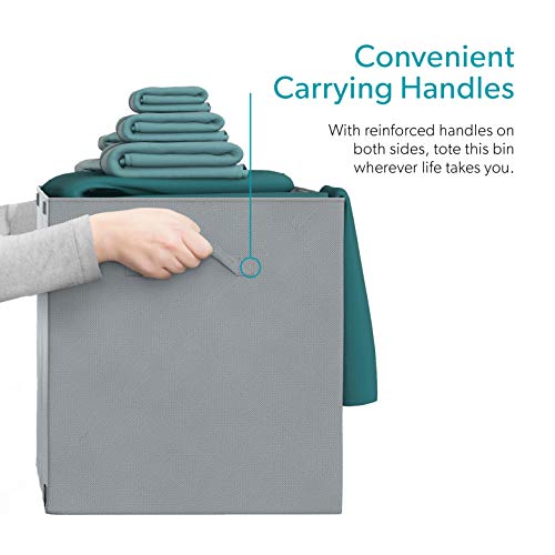 Mindspace Toy Chest For Baby Toys - Stuffed Animal Storage With Lid For Kids Playroom | Large Toy Organizer Box For Boys & Girls - Toy Bin For Living Room | The Oxford Collection, Gray #TOP3