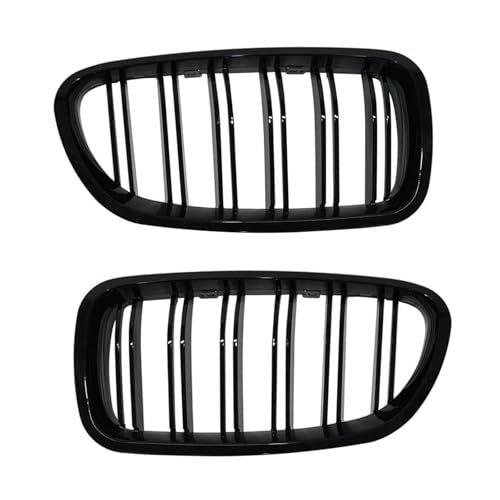 Double lamelles noir brillant style course pour calandre de voiture BMW Série 5 F10