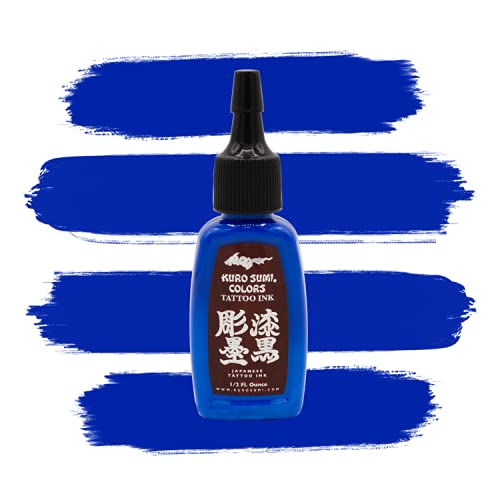 Kuro Sumi Japanese Tattoo Color Ink Pigments Set, Vegan Professional Tattooing Inks, 7 Master Colors, 1/2 oz