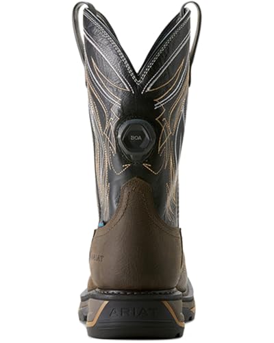 Ariat Men's Big Rig BOA Waterproof Work Boot, Iron Coffee/Black, 11 Extra Wide3