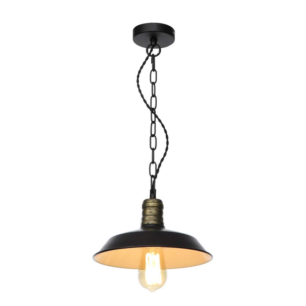 Lámpara de techo de cesta de hierro industrial para iluminar espacios oscuros