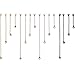 16 Pieces Necklace Extenders Black Jewelry Chain Extension Set for DIY Bracelet Making Stainless Steel 4 Colors 4 Sizes