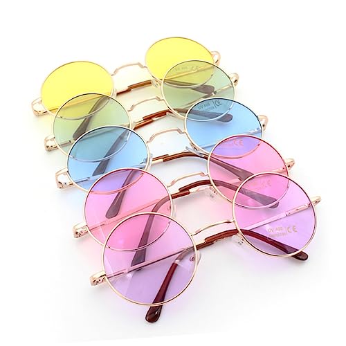 PACKOVE Plastic Resin Retro Round Sunglasses Uv400 Eye Protection for Men Women