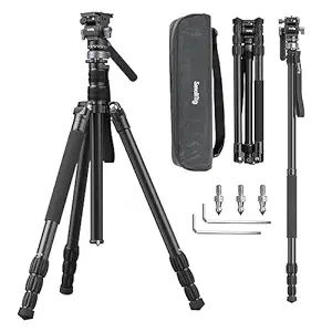 SmallRig CT190 Professional Video Tripod, 72