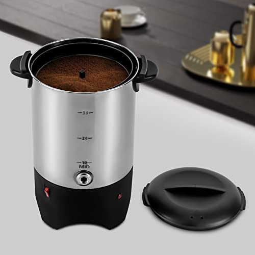 Cafetera eléctrica automática de acero inoxidable con 30 tazas 5.2 L miniatura 4