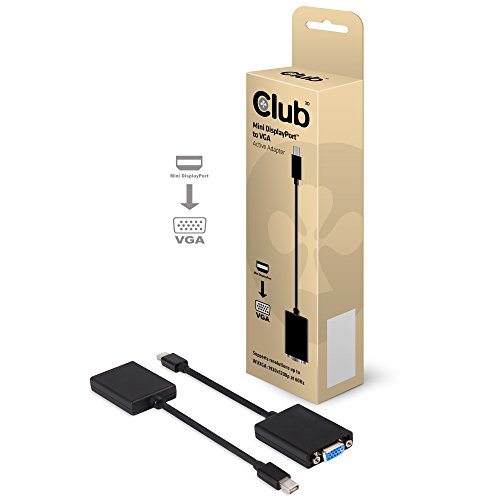 Club3D CAC-1102 Adaptateur Mini-DisplayPort vers VGA Noir
