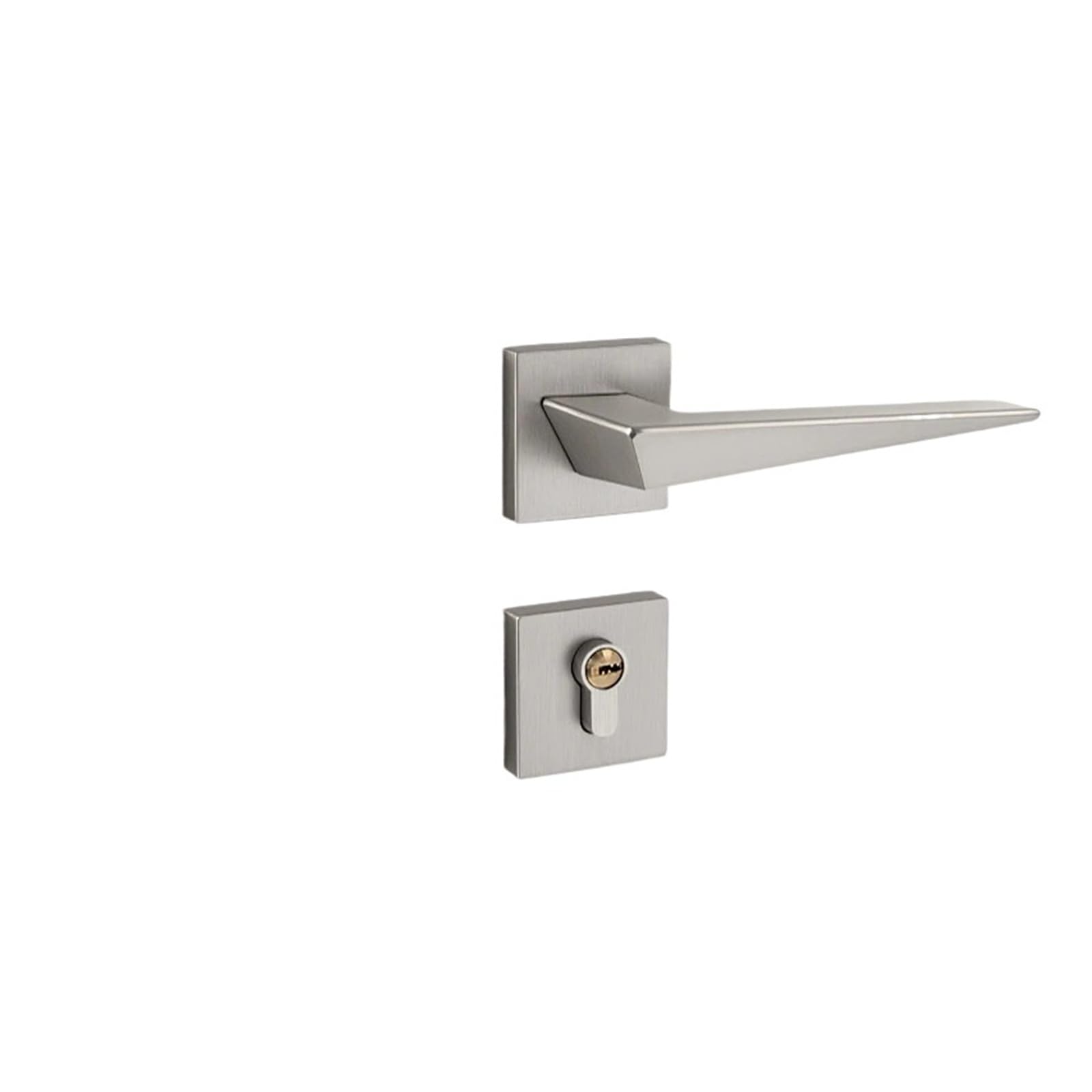 Serrure de porte silencieuse SILVER 72MM avec poignée bois de chambre