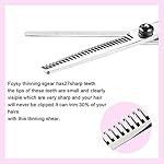 Hair Cutting Scissors Thinning Shears- Fcysy Professional Barber Sharp Hair Scissors Hairdressing Shears Kit with Haircut Accessories in Leather Case for Cutting Styling Hair for Women Men Pet - Image 5