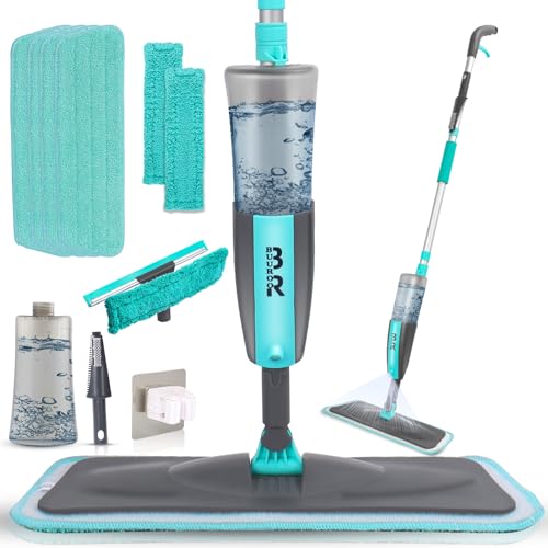 2 in 1 Spray Mop and Window Cleaning Brush Floor