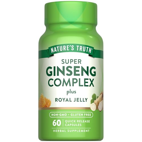 Natures Truth Super Ginseng Complex | 60 Capsules | with Royal Jelly | Non-GMO & Gluten Free Supplement