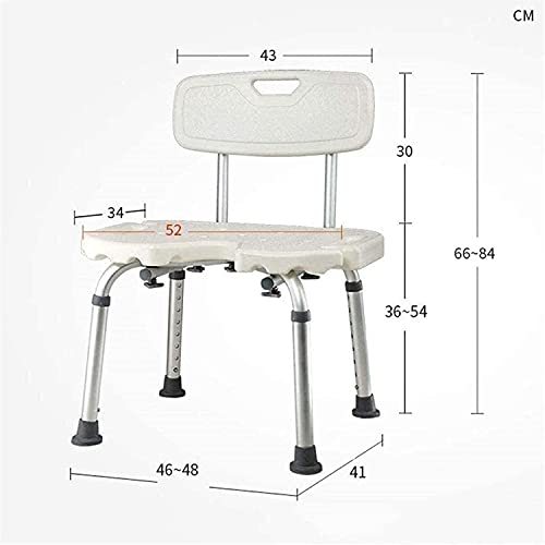 Tabouret de douche réglable contre le risque de chute des handicapés - 3