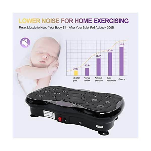 DAEYEGIM Plate Exercise Machine for Home Gym, Full Body Sculpting Machine for Home Weight Loss Equipment for Women Fat Burner Machine