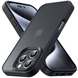 COSOIK iPhone 16 Pro 用 ケース 半透明 衝撃吸収 米軍MIL規格取得 マット感 黄ばみなし レンズ全面保護 耐衝撃ストラップホール付き 6.3インチ アイフォン 16 Pro用カバーラネ マットブラック