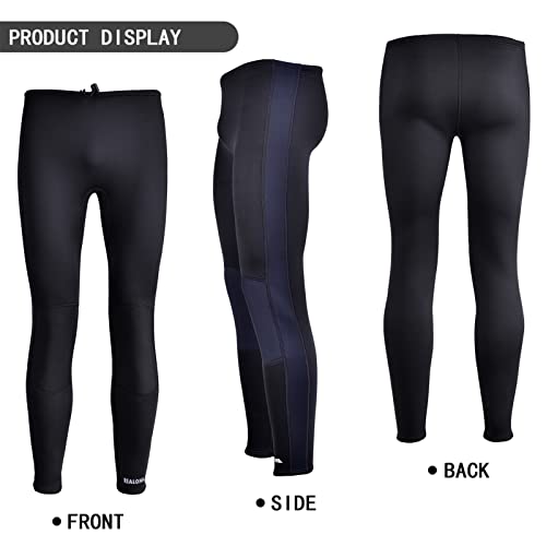 Realon Wetsuit Pants Men Womens Wet Suits Swim Tights 3Mm Neoprene Swimming Leggings 2Mm Long Diving Surfing Kayak Pant Keep Warm For Workout Scuba Snorkeling Canoeing Water Sports (L) #TOP7