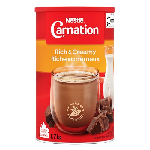 CARNATION Nestle Rich and Creamy Hot Chocolate, 1.7kg/3.7lbs, Can...