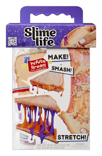 Image of Slime Life PB&J with Chips DIY Slime Kit - Unboxing Ingredients to Make, Smash, and Stretch Your Food, Ages 8+