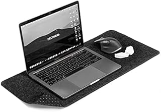 DELTAHUB - Minimalistic Felt Desk (Grey - (28x63cm), Small)
