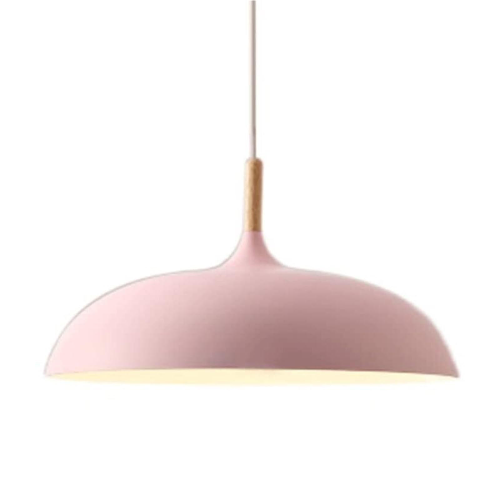 KHUKHU Hanging Light Fixture in Home Decoration Unique Ceiling Lights Fixtures Modern Metal Led Light Adjustable Dome Chandelier Hanging Lamps for Kitchen Island (No Bulb)(A,40cm)