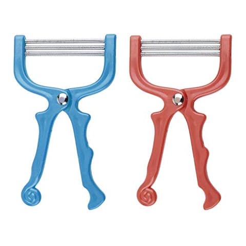 2 Pieces Facial Hair Remover 3 Row Handheld Spring Beauty Epilator Tool Beauty Tools Cover