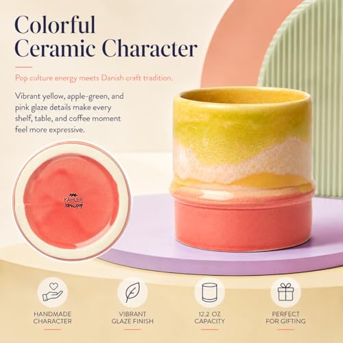 Taza Poppery Kahler 12 oz Amariila Verde Manzana Rosa miniatura 4