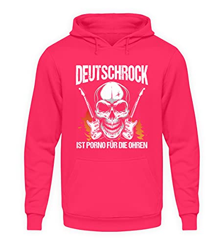 Sweat à capuche Deutschrock ist Porno rose XL avec message imprimé et coupe ample