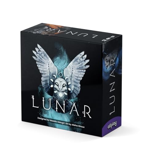 ALLPLAY Lunar Board Game - Juego de cartas fácil de aprender con un giro - Juega rangos y palos en cartas separadas - Gran juego de cartas para familias - Tamaño pequeño y portátil miniatura 1