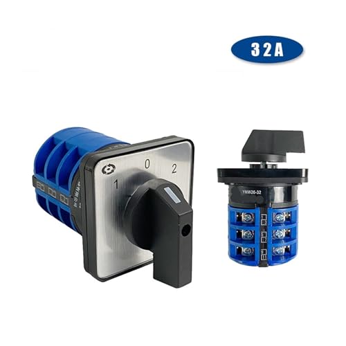 Commutateur rotatif 32A pour commande de moteur triphasé 3 positions