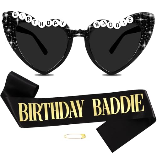 Birthday Baddie Sunglasses and Sash Set