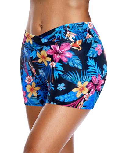 Image of Yonique Womens Swim Shorts Bathing Suits Bottoms Swimsuit Bottoms(Available in Plus)