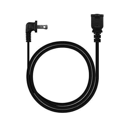 10Ft(3M) 6Ft(1.8M) Right Angled Polarized Us 2-Prong Male-Female Extension Cord,Spt-2 16Awg Extension Cord 10A/125V #TOP3