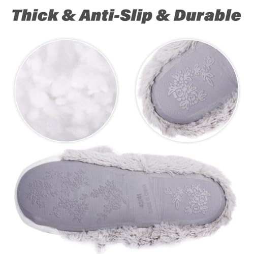 Cute Fox Animal Slippers Novelty Kawaii Funny Women Bedroom Shoes Warm Fuzzy Memory Foam Thick Sole House Slippers Christmas Gifts Non-Slip Indoor Outdoor3