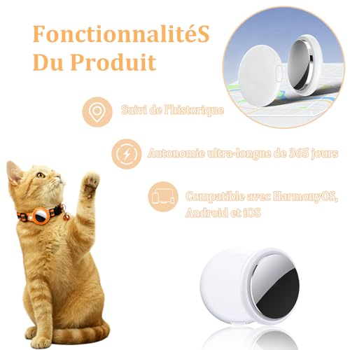 Collier GPS chat et chien compatible iOS Android et étanche IPX5 - 3