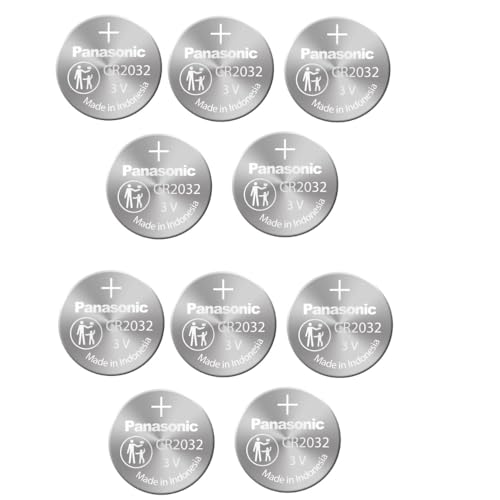 PANASONIC BATTERIES CR2032   Pilas de litio (3 V, 10 unidades)