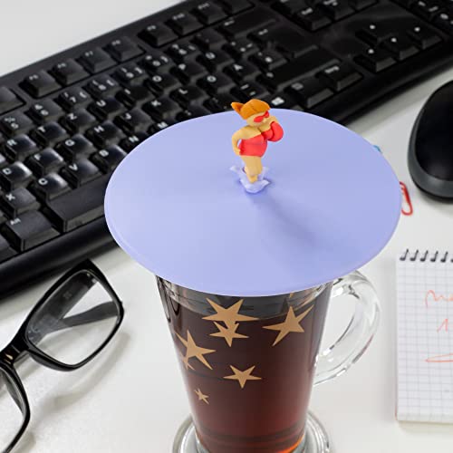 Lurch 210305 Mein Deckel Strandwache 3er Set Glasabdeckungen aus Premium-Platin-Silikon Ø10,5cm, Mittel, Bunt