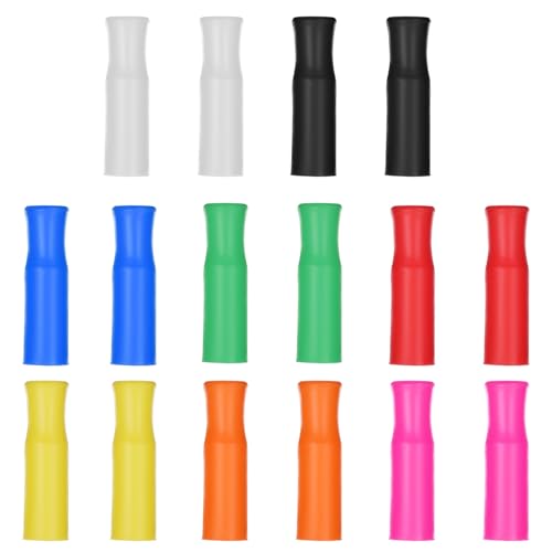 16 puntas de silicona reutilizables para pitillos 6 mm miniatura 1