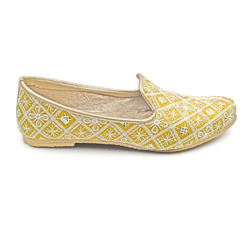Chandrakala Punjabi Jutti for Men’s Shoes Wedding Khussa Traditional Handmade Ethnic Loafers (MF106-P)4
