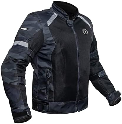 Rynox Unisex Adult Urban X - Mesh Motorcycle Riding Jacket With Impact ...