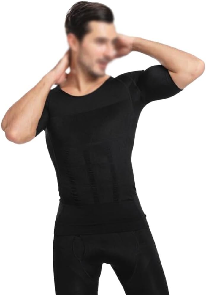 Men's Compression Shirt Undershirt Slimming Tank Top Workout Vest Slim Body Shaper Muscle Shirt