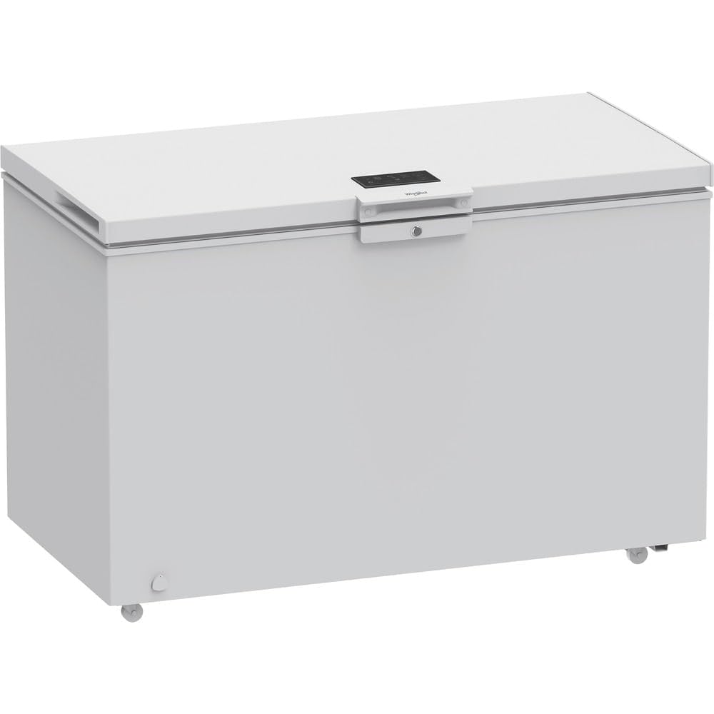 Whirlpool W3RHS37EW2 Congelatore a Pozzetto Bianco, 371 Litri, Statico, Classe E, Display Touch, Sistema di controllo Elettronico, 85x133x70,5 cm (AxLxP)