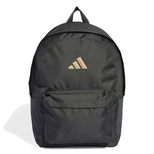 adidas Unisex ESSENTIALS 3BARS IR LOGO BACKPACK, carbon, One size