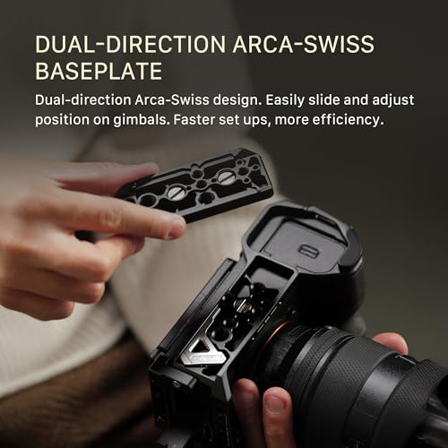 Image of Tilta Camera Cage Pro Kit for Alpha 7V, A7V, A7IV, A7R V | Xeno Top Handle | Adjustable Side Handle | HDMI Cable Clamp | Arca-Swiss Baseplate | 15mm LWS Rod Support | 1 /4 inch-20 & 3 /8 inch-16 Mount | Black