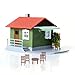 Toyvian 4 Sets Dollhouse Miniature Furniture Mini House Table and Chair Models Set 1: 50 Plastic Furniture for DIY Fairy Garden Dollhouse Decoration Pretend Table Chair