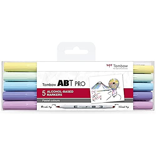 Tombow ABT PRO marqueur à alcool double pointe sans trace application pastel homogène