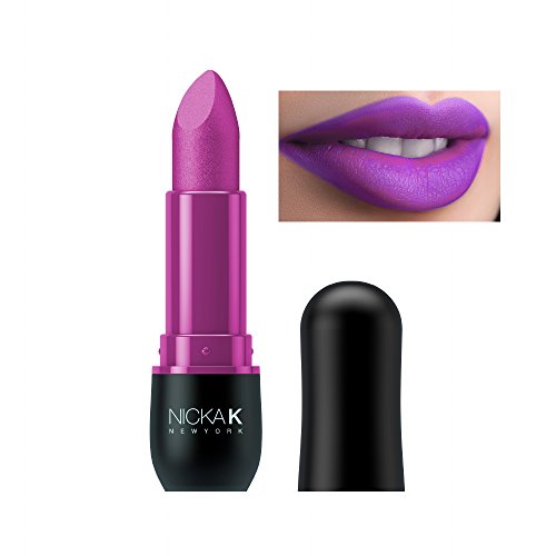 (3 Pack) NICKA K Vivid Matte Lipstick NMS19 Hot Magenta