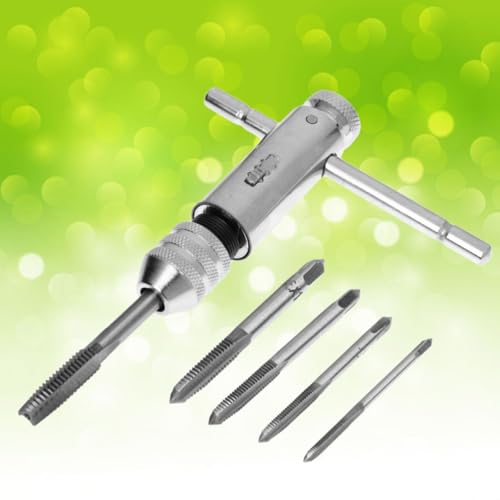 Llave de machos ajustable para reparación de roscas dañadas con carraca rápida 6