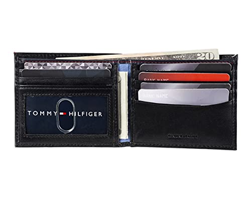 Tommy Hilfiger Men's Leather Wallet- Bifold With Rfid Technology #TOP3