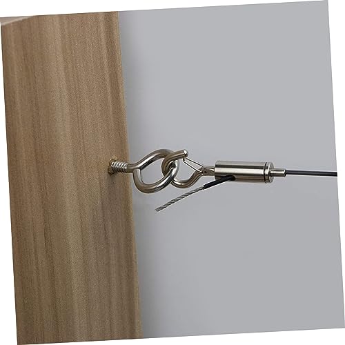 12pcs Heavy Duty Ceiling Hooks Turnbuckle Hooks para Cables y Tensores de Alambres para Suspensiones miniatura 5